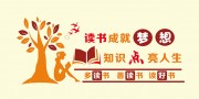 读书室文化墙展板