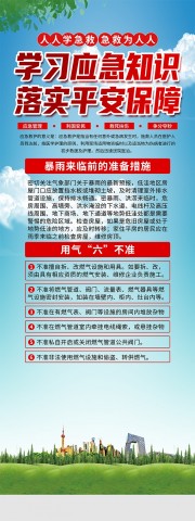 学习应急知识展架