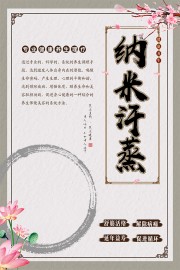 中医汗蒸美容养生海报