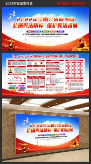 2022年宪法宣传周板报下载