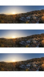 宽幅塔川秋色全景图