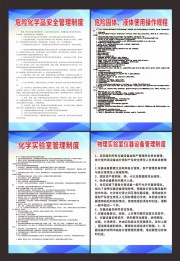 危险化学品安全管理制度展板图片