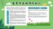春季常见传染病预防知识科普宣传栏图片