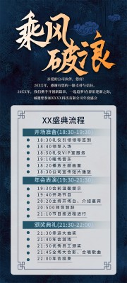 年会盛典流程展架