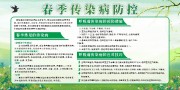 春季传染病防控健康宣传栏图片素材