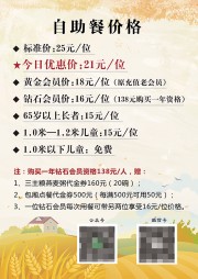 自助餐价格表