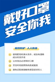 戴好口罩宣传海报图片