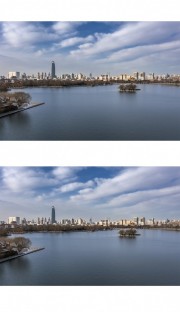 济南大明湖风光图片