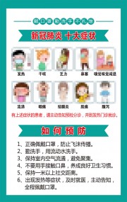 新冠肺炎预防展架