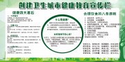 绿色创建卫生城市健康教育展板