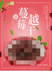 蔓越莓干零食海报图片素材
