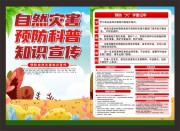 自然灾害预防科普宣传单页图片