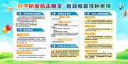 科学防疫抗击肺炎展板