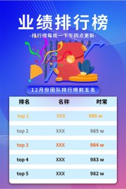 业绩排行榜图片素材