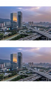 济南英雄山立交桥景色