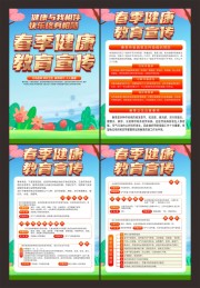 春季健康教育宣传挂图图片