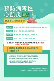 预防病毒性心肌炎海报