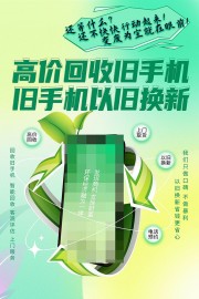 高价回收旧手机宣传海报图片