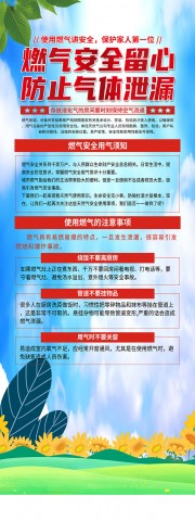 燃气安全知识展架