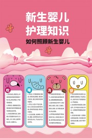 新生儿护理母婴保健海报图片