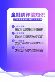 金融防诈知识宣传海报图片