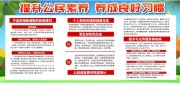 提升公民素养宣传栏图片模板