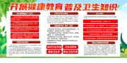开展健康教育卫生普及知识宣传栏图片素材