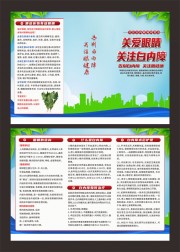 关爱眼睛关注白内障健康宣传三折页下载