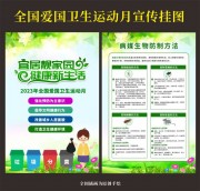 2023爱国卫生月主题宣传图