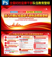 深入开展纪检监察干部队伍教育整顿宣传栏