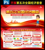 第五次全国经济普查展板