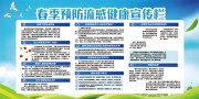 春季预防流感健康宣传栏