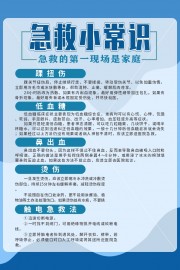 急救小常识医疗海报