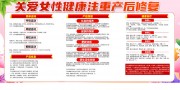 产后修复知识宣传展板