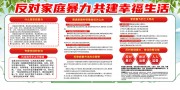 预防反对家庭暴力宣传栏