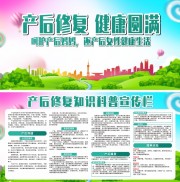 产后修复健康知识展板