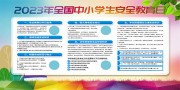 炫彩全国中小学生安全教育日展板