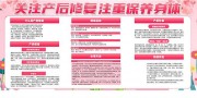 粉色产后修复知识宣传栏