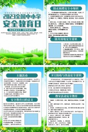 中小学生安全教育日宣传挂图素材