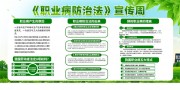 绿色职业病防治法宣传周展板