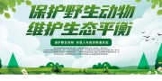保护野生动物宣传海报图片
