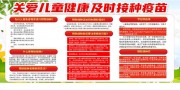儿童健康及时接种疫苗宣传栏图片素材
