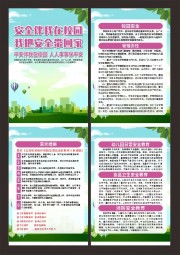 校园安全宣传挂图图片