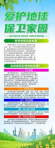 世界地球日海报图片素材
