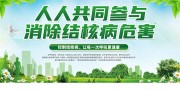 消除结核病健康宣传海报模板