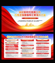 新时代双拥工作宣传栏