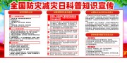 全国防灾减灾日科普展板