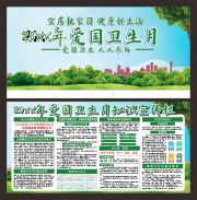 2023爱国卫生月展板