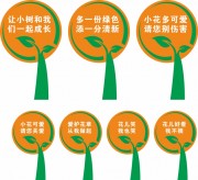 爱护花草标语标示牌