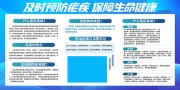 蓝色及时预防疟疾展板